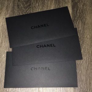 3 AUTHENTIC CHANEL ENVELOPES